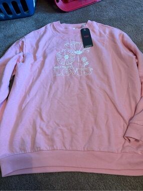 Levi's Coral Pink Logo Sweatshirt